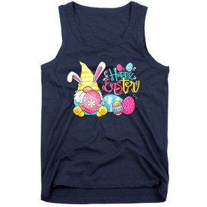 Bunny Gnome Rabbit Eggs Hunting Happy Easter Day Funny Tank Top