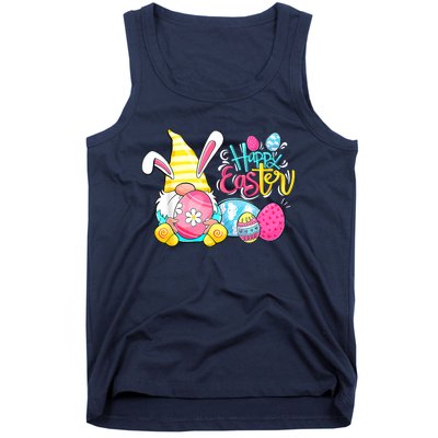 Bunny Gnome Rabbit Eggs Hunting Happy Easter Day Funny Tank Top