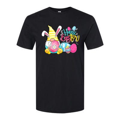 Bunny Gnome Rabbit Eggs Hunting Happy Easter Day Funny Softstyle CVC T-Shirt