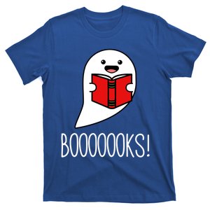 Booooooks Ghost Reading Library Books Boo Read Halloween Gift T-Shirt