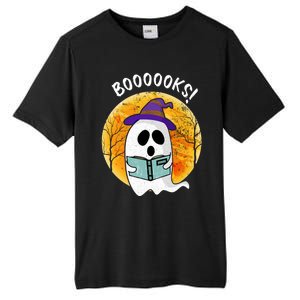 Boooooks! Ghost Reading Book For Librarians Funny Halloween Gift Tall Fusion ChromaSoft Performance T-Shirt