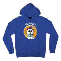 Boooooks! Ghost Reading Book For Librarians Funny Halloween Gift Hoodie