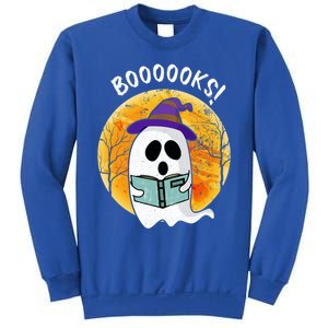 Boooooks! Ghost Reading Book For Librarians Funny Halloween Gift Sweatshirt