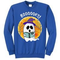 Boooooks! Ghost Reading Book For Librarians Funny Halloween Gift Sweatshirt