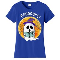 Boooooks! Ghost Reading Book For Librarians Funny Halloween Gift Women's T-Shirt