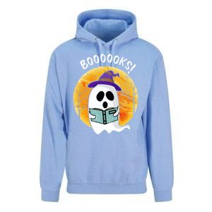 Boooooks! Ghost Reading Book For Librarians Funny Halloween Gift Unisex Surf Hoodie