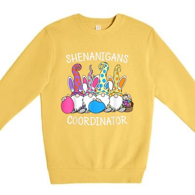 Bunny Gnome Rabbit Eggs Hunting Shenanigans Coordinator Premium Crewneck Sweatshirt