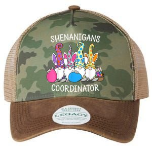 Bunny Gnome Rabbit Eggs Hunting Shenanigans Coordinator Legacy Tie Dye Trucker Hat