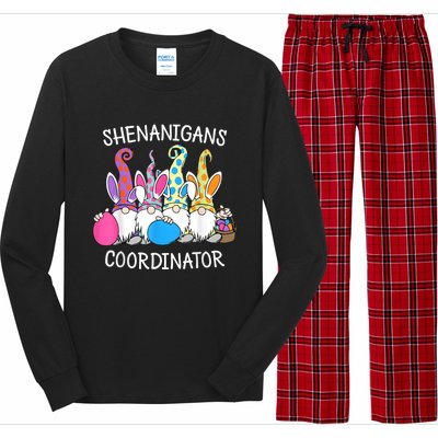 Bunny Gnome Rabbit Eggs Hunting Shenanigans Coordinator Long Sleeve Pajama Set