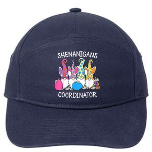 Bunny Gnome Rabbit Eggs Hunting Shenanigans Coordinator 7-Panel Snapback Hat