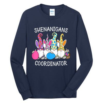 Bunny Gnome Rabbit Eggs Hunting Shenanigans Coordinator Tall Long Sleeve T-Shirt