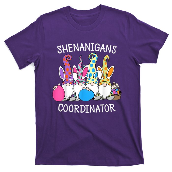 Bunny Gnome Rabbit Eggs Hunting Shenanigans Coordinator T-Shirt