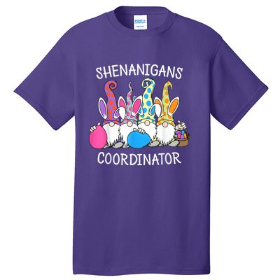 Bunny Gnome Rabbit Eggs Hunting Shenanigans Coordinator Tall T-Shirt