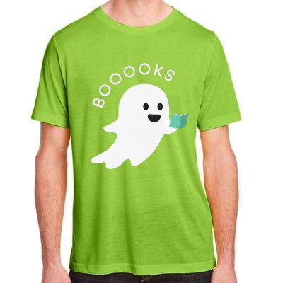 Booooks Ghost Reading Books Halloween Adult ChromaSoft Performance T-Shirt