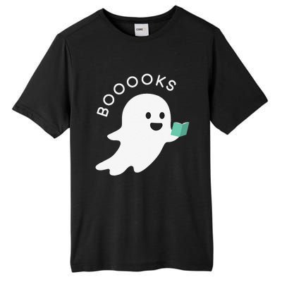 Booooks Ghost Reading Books Halloween Tall Fusion ChromaSoft Performance T-Shirt