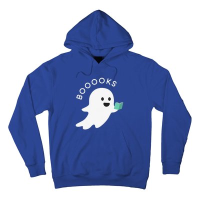 Booooks Ghost Reading Books Halloween Hoodie