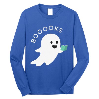 Booooks Ghost Reading Books Halloween Long Sleeve Shirt