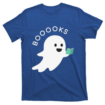 Booooks Ghost Reading Books Halloween T-Shirt