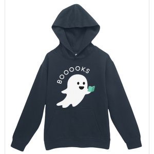 Booooks Ghost Reading Books Halloween Urban Pullover Hoodie