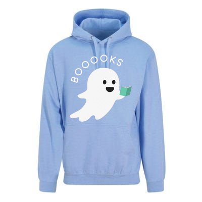 Booooks Ghost Reading Books Halloween Unisex Surf Hoodie