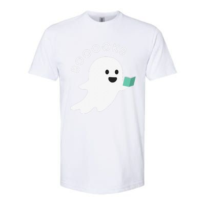 Booooks Ghost Reading Books Halloween Softstyle CVC T-Shirt