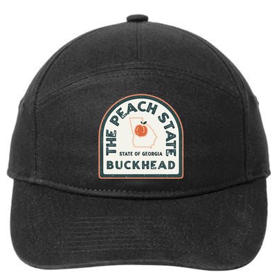 Buckhead Georgia Retro Style Peach State 7-Panel Snapback Hat