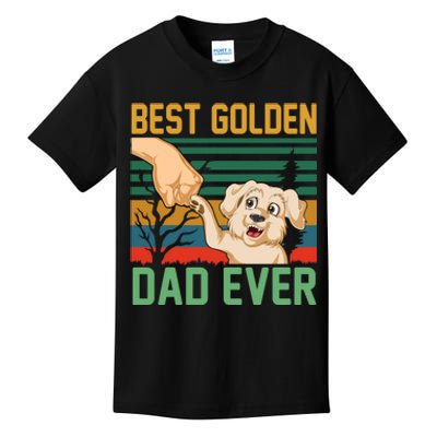 Best Golden Retriver Dad Ever Kids T-Shirt