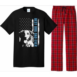 Best Golden Retriever Dad Ever American Flag Dog Dad Pajama Set