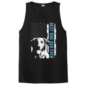 Best Golden Retriever Dad Ever American Flag Dog Dad PosiCharge Competitor Tank