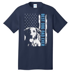 Best Golden Retriever Dad Ever American Flag Dog Dad Tall T-Shirt