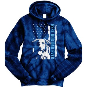 Best Golden Retriever Dad Ever American Flag Dog Dad Tie Dye Hoodie