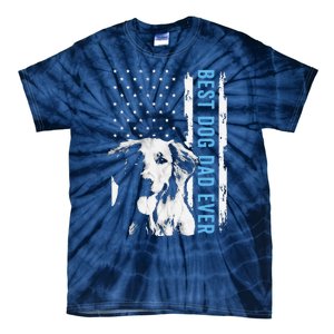 Best Golden Retriever Dad Ever American Flag Dog Dad Tie-Dye T-Shirt