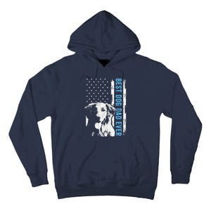 Best Golden Retriever Dad Ever American Flag Dog Dad Tall Hoodie