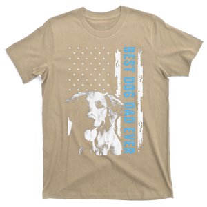 Best Golden Retriever Dad Ever American Flag Dog Dad T-Shirt