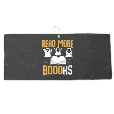 Book Ghost Read More Books Halloween Read More Books Ghost Gift Large Microfiber Waffle Golf Towel