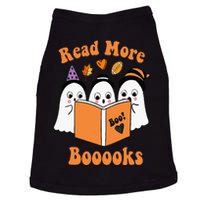 Booooks Ghost Read More Books Witch Hat Halloween Doggie Tank