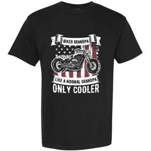 Biker Grandpa Ride Motorcycles Motorcycle Lovers Rider Gift Garment-Dyed Heavyweight T-Shirt