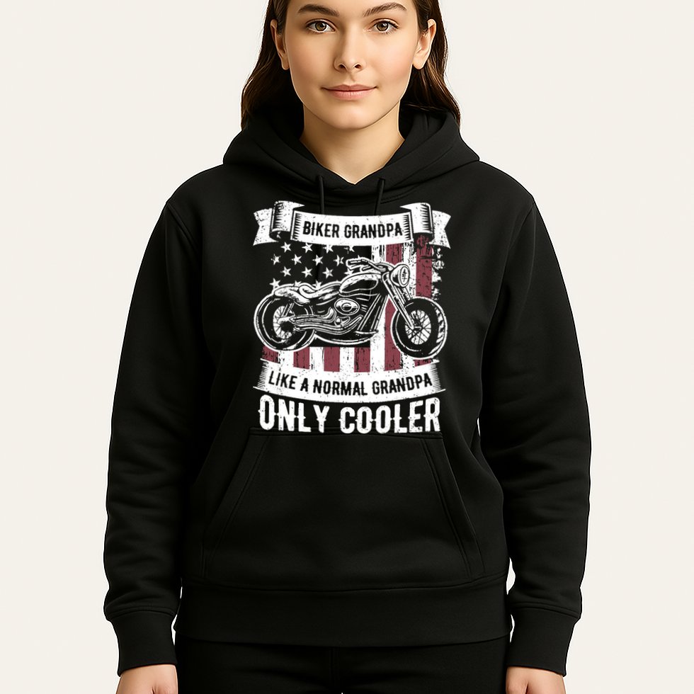 Biker Grandpa Ride Motorcycles Motorcycle Lovers Rider Gift Hoodie