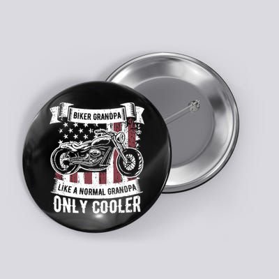 Biker Grandpa Ride Motorcycles Motorcycle Lovers Rider Gift Button