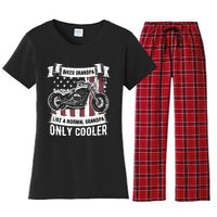 Biker Grandpa Ride Motorcycles Motorcycle Lovers Rider Gift Women's Flannel Pajama Set