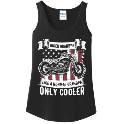 Biker Grandpa Ride Motorcycles Motorcycle Lovers Rider Gift Ladies Essential Tank