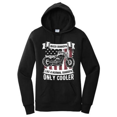 Biker Grandpa Ride Motorcycles Motorcycle Lovers Rider Gift Women's Pullover Hoodie