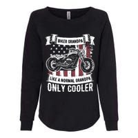 Biker Grandpa Ride Motorcycles Motorcycle Lovers Rider Gift Womens California Wash Sweatshirt