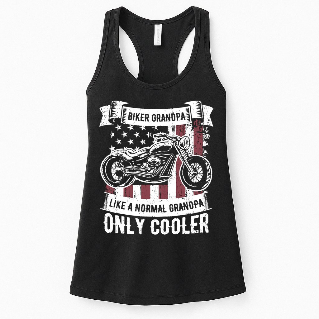 Biker Grandpa Ride Motorcycles Motorcycle Lovers Rider Gift Womens Tank Top