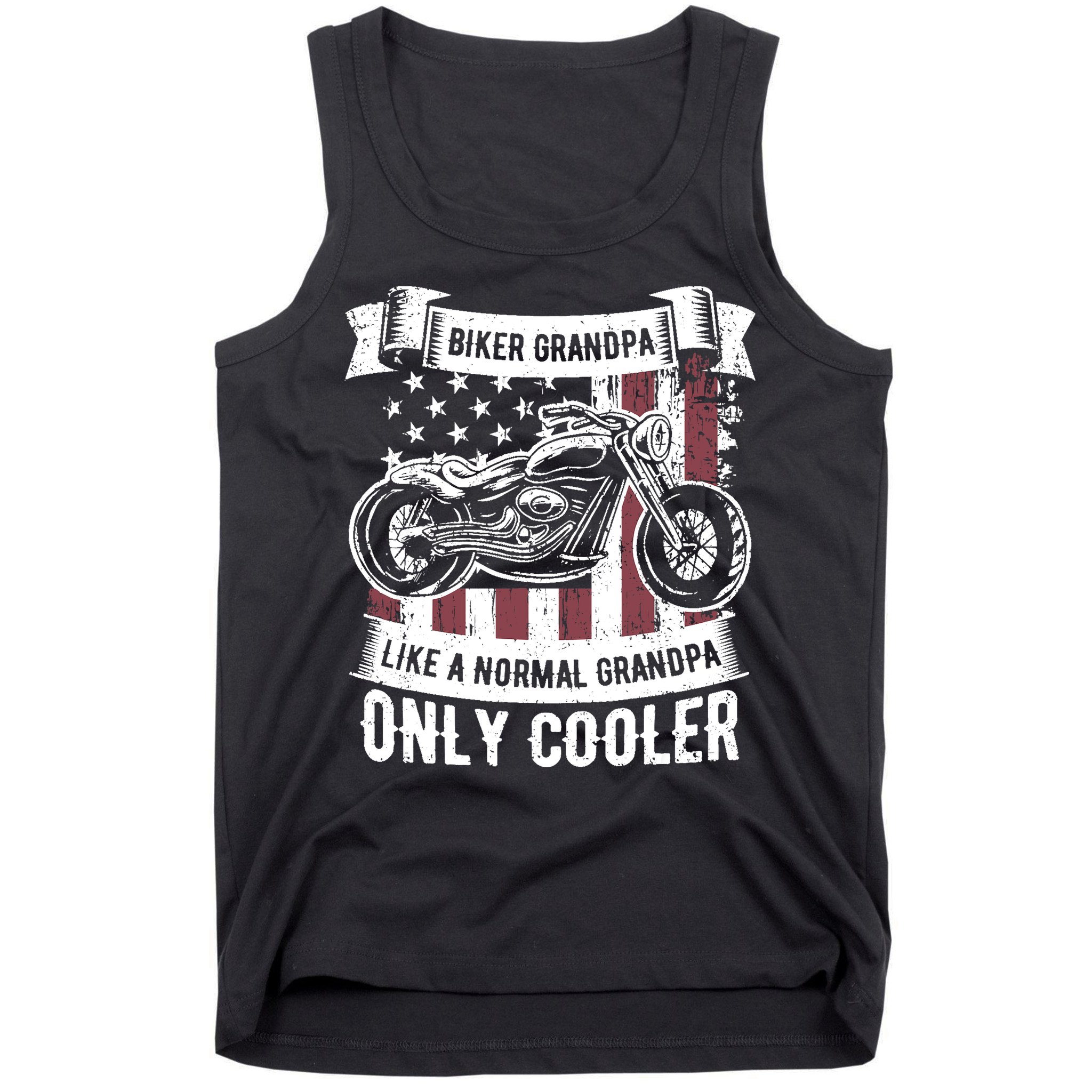 Biker Grandpa Ride Motorcycles Motorcycle Lovers Rider Gift Tank Top