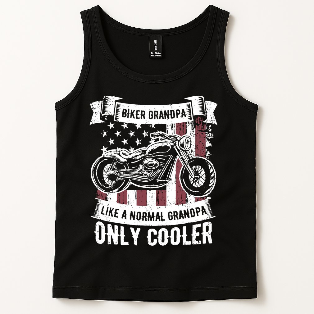 Biker Grandpa Ride Motorcycles Motorcycle Lovers Rider Gift Tank Top