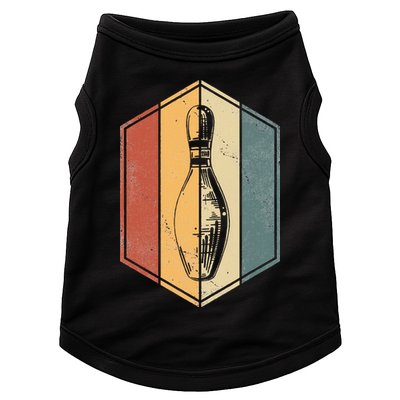 Bowler Gifts Retro Vintage Bowling Pin Bowling Team Doggie Tank