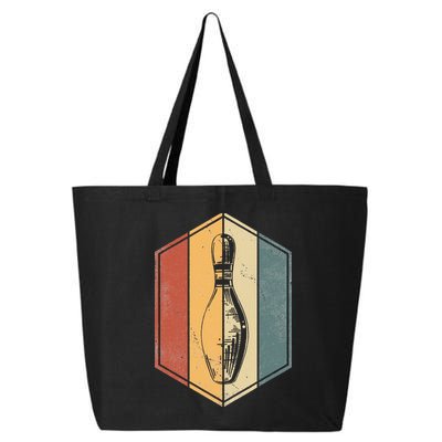 Bowler Gifts Retro Vintage Bowling Pin Bowling Team 25L Jumbo Tote