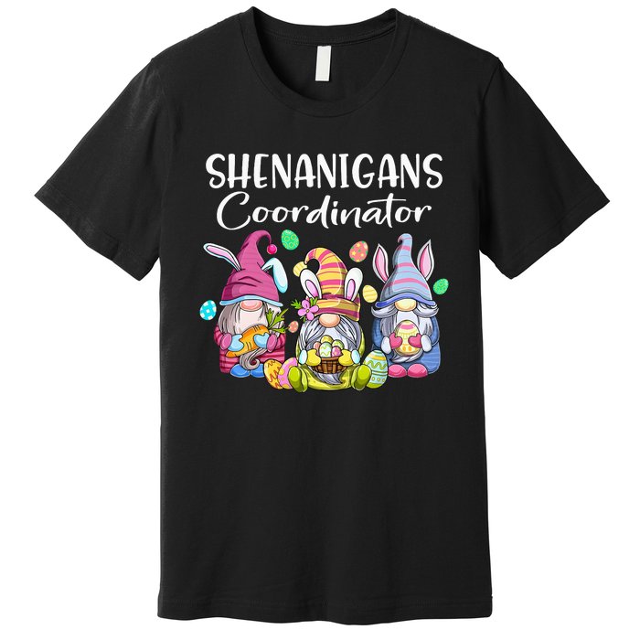 Bunny Gnome Rabbit Eggs Hunting Shenanigans Coordinator Premium T-Shirt