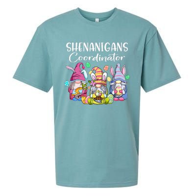 Bunny Gnome Rabbit Eggs Hunting Shenanigans Coordinator Sueded Cloud Jersey T-Shirt